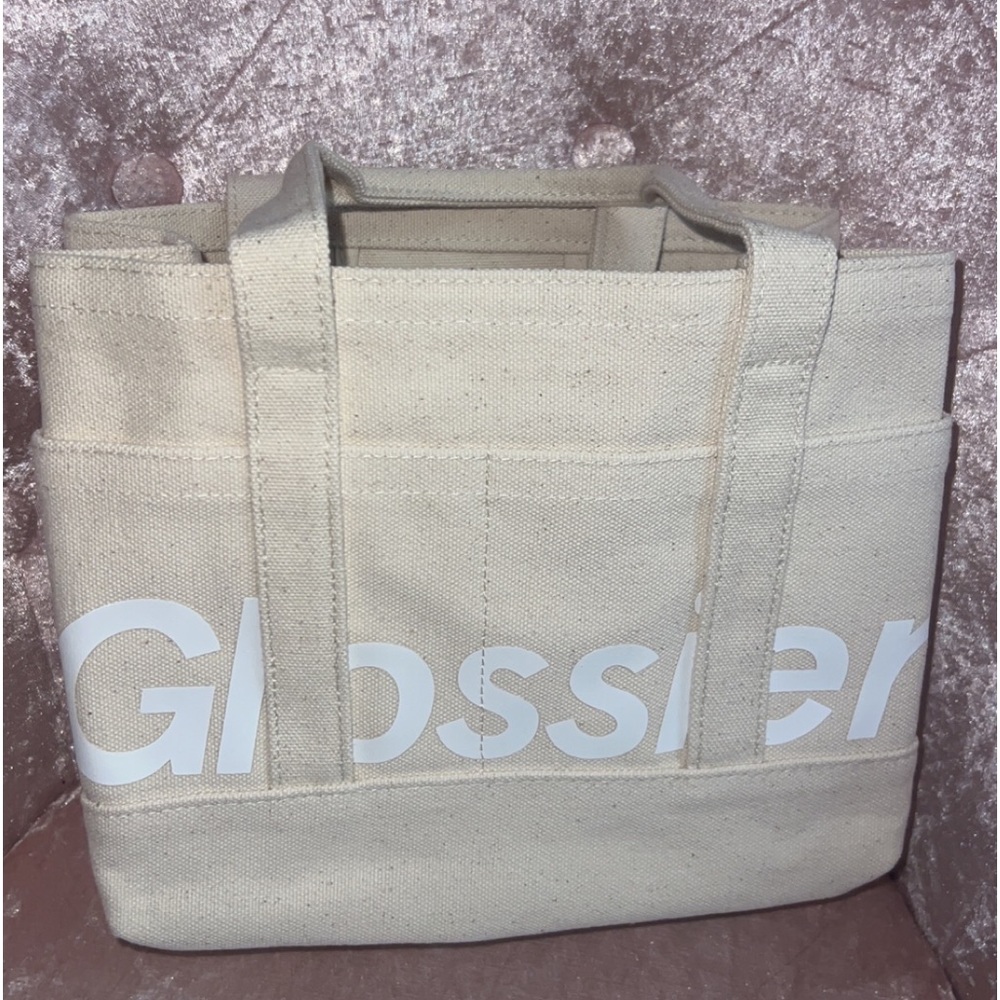 Glossier canvas tote bag